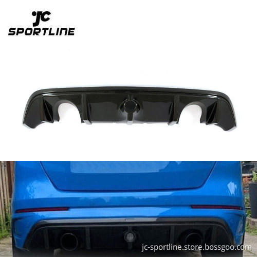 JC Sportline Carbon Fiber Rear Lip Diffuser for Ford Focus RS (2016-2018)